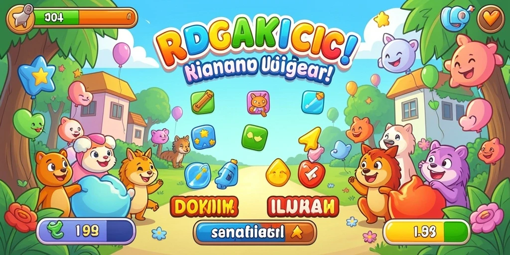 Karakter unik dengan kemampuan menarik.