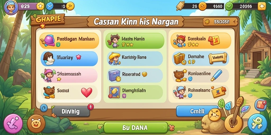 Tampilan tema slot dengan grafis berkualitas tinggi yang menggembirakan.
