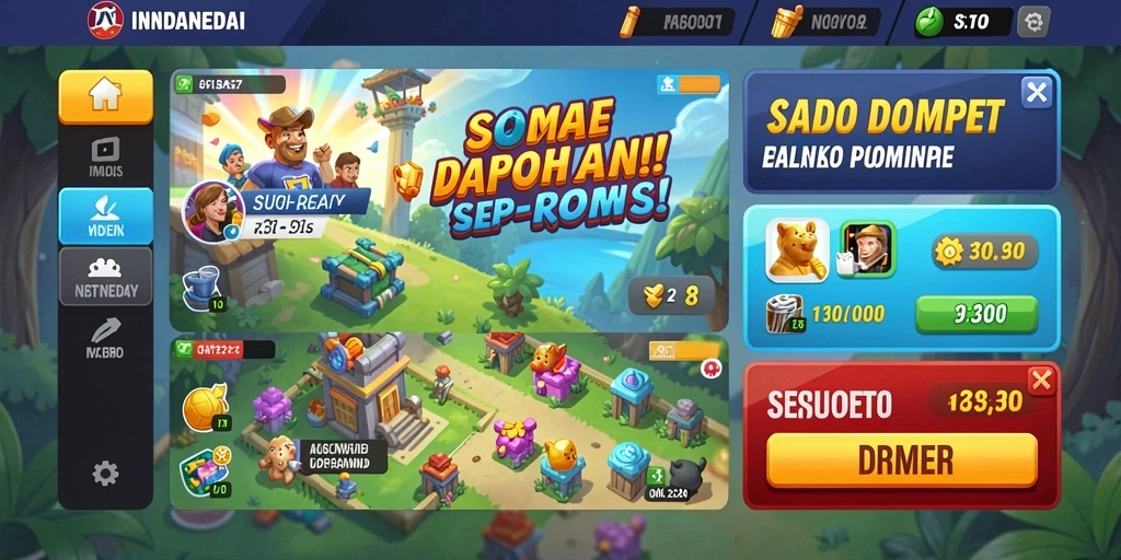 Level yang dirancang dengan tantangan menarik dan seru.