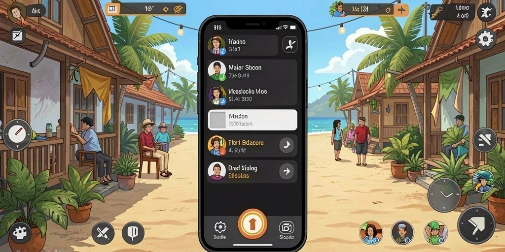 Screenshot dari mode permainan seru di API77.