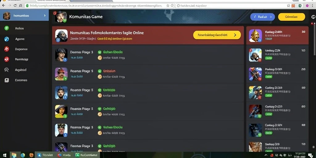 Screenshot menampilkan fitur komunitas interaktif di QQ88ASIA.