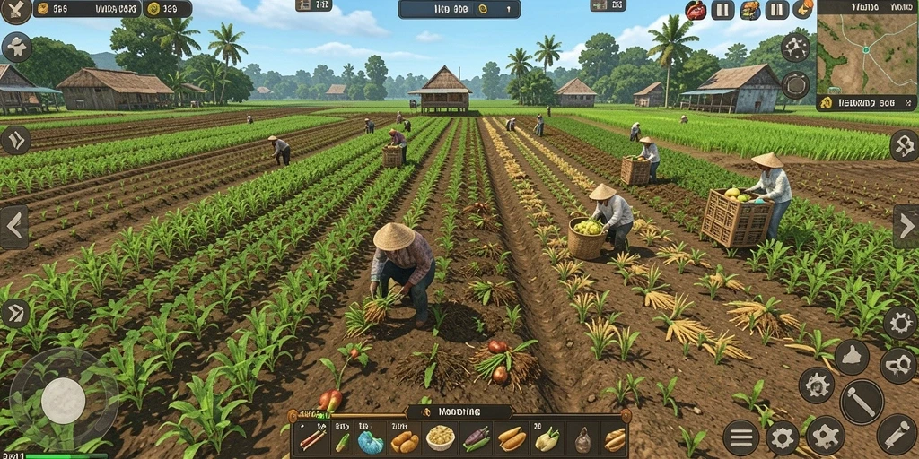 Contoh level dengan grafis menarik dan tantangan yang seru.